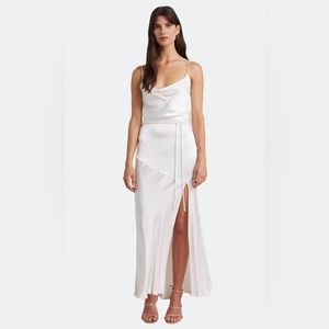 Bec + Bridge Moon Dance Midi Dress. Ivory, US size 6. Brand new, with tags.